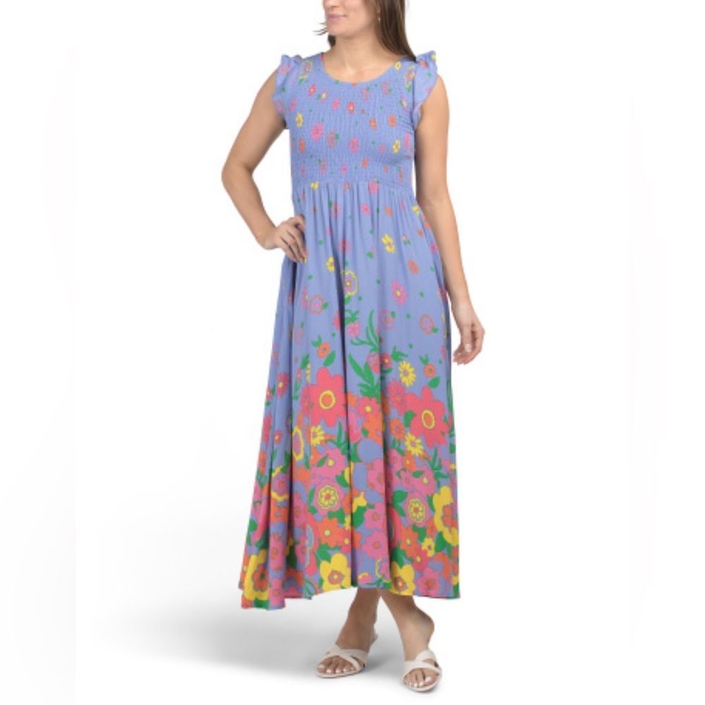 NWT Mister Zimi Abbie Floral Sleeveless Maxi Dress. Size 8